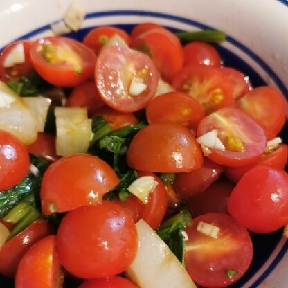 ミニトマトと半端にあまったかぶも加えました☆美味しくってパクパク食べちゃいました♡またリピします！